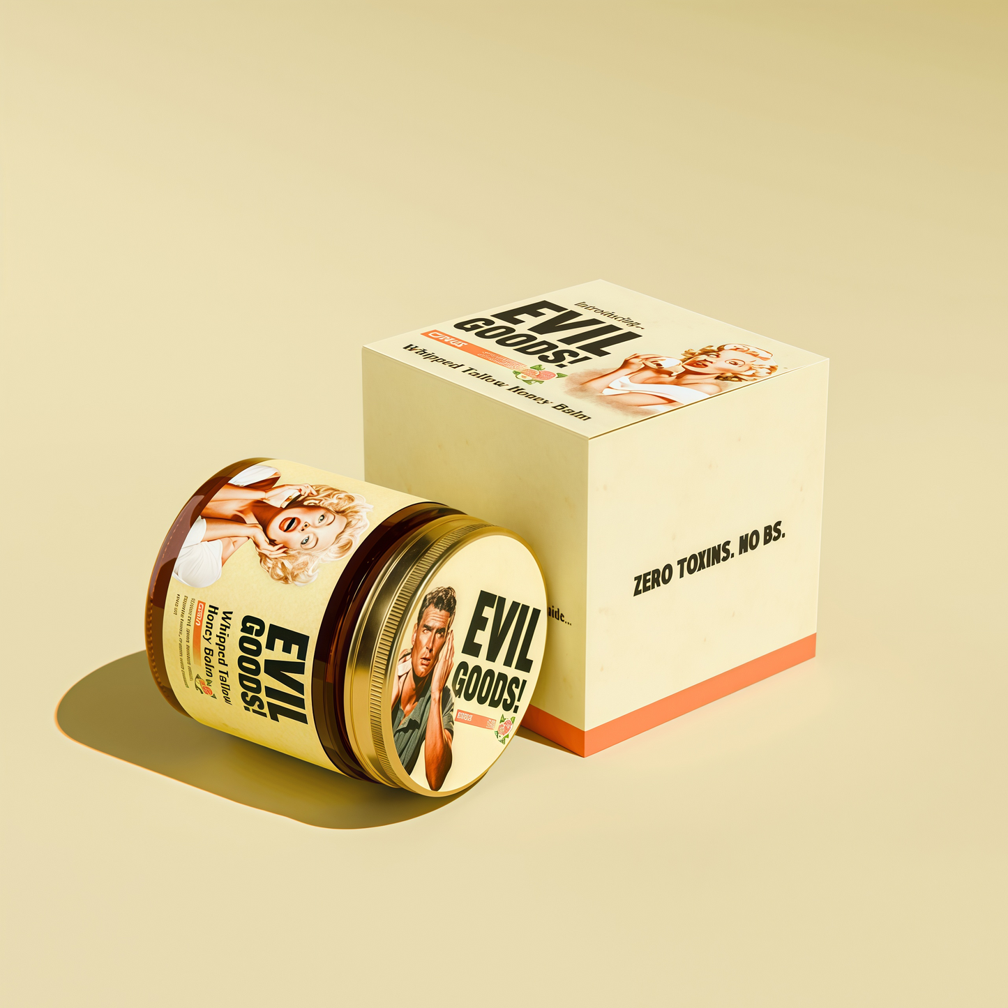 Whipped Beef Tallow and Manuka Honey Moisturizer for Skin, Face, Lips, Body - Unscented